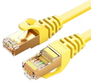 8Ware CAT7 Cable 5m - Yellow Color RJ45 Ethernet Network LAN UTP Patch Cord Snagless Flat cable