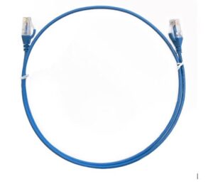8ware CAT6 Thin Cable 1.5m / 150cm - Blue Color Premium RJ45 Ethernet Network LAN UTP Patch Cord 26AWG for Data