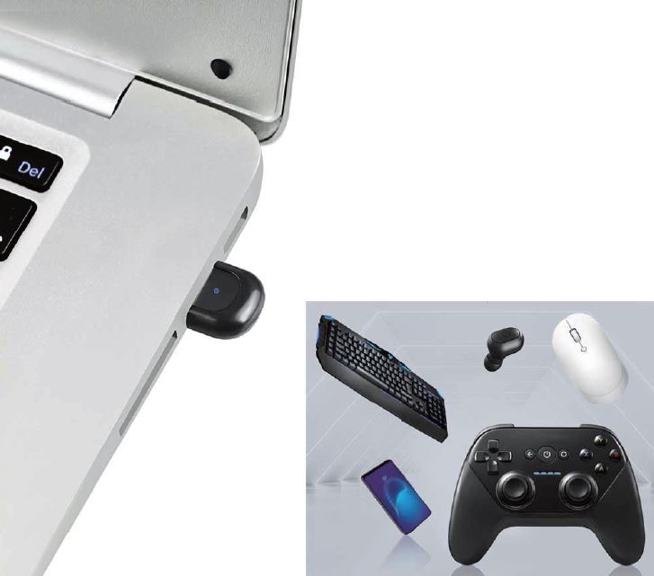 Astrotek Mini USB Bluetooth Receiver Dongle Wireless Adapter V5.0 3Mbps for PC Laptop Keyboard Mouse Mobile Headset Headphone Speaker - Image 3