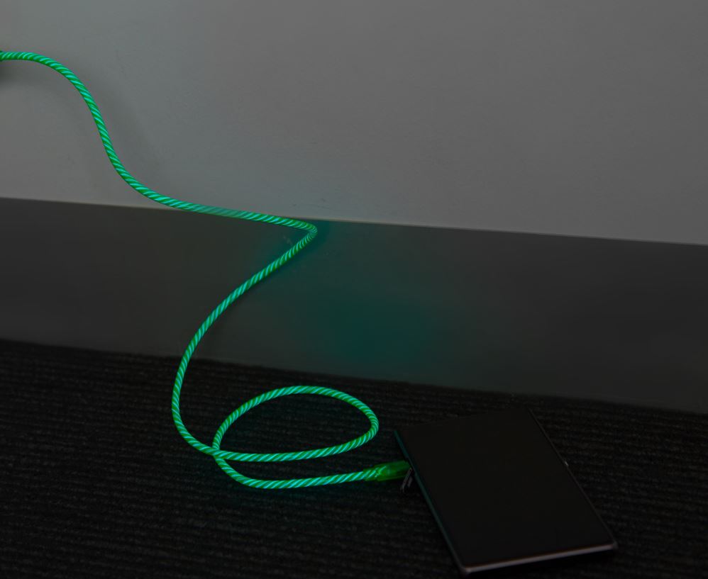 Astrotek 1m LED Light Up Visible Flowing Micro USB Charger Data Cable Green Charging Cord for Samsung LG Android Mobile Phone - Image 4