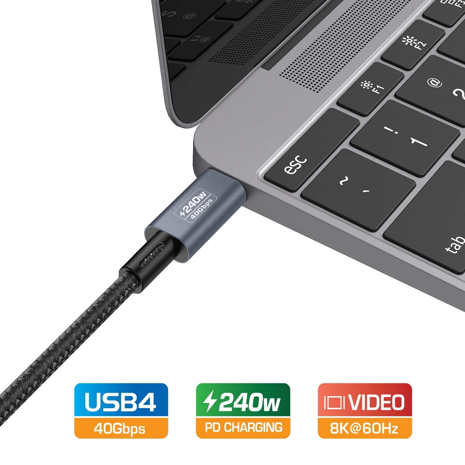 Simplecom CA612 USB-C to USB-C Cable USB4 40Gbps 5A 240W PD3.1 8K@60Hz 1.2M - Image 4