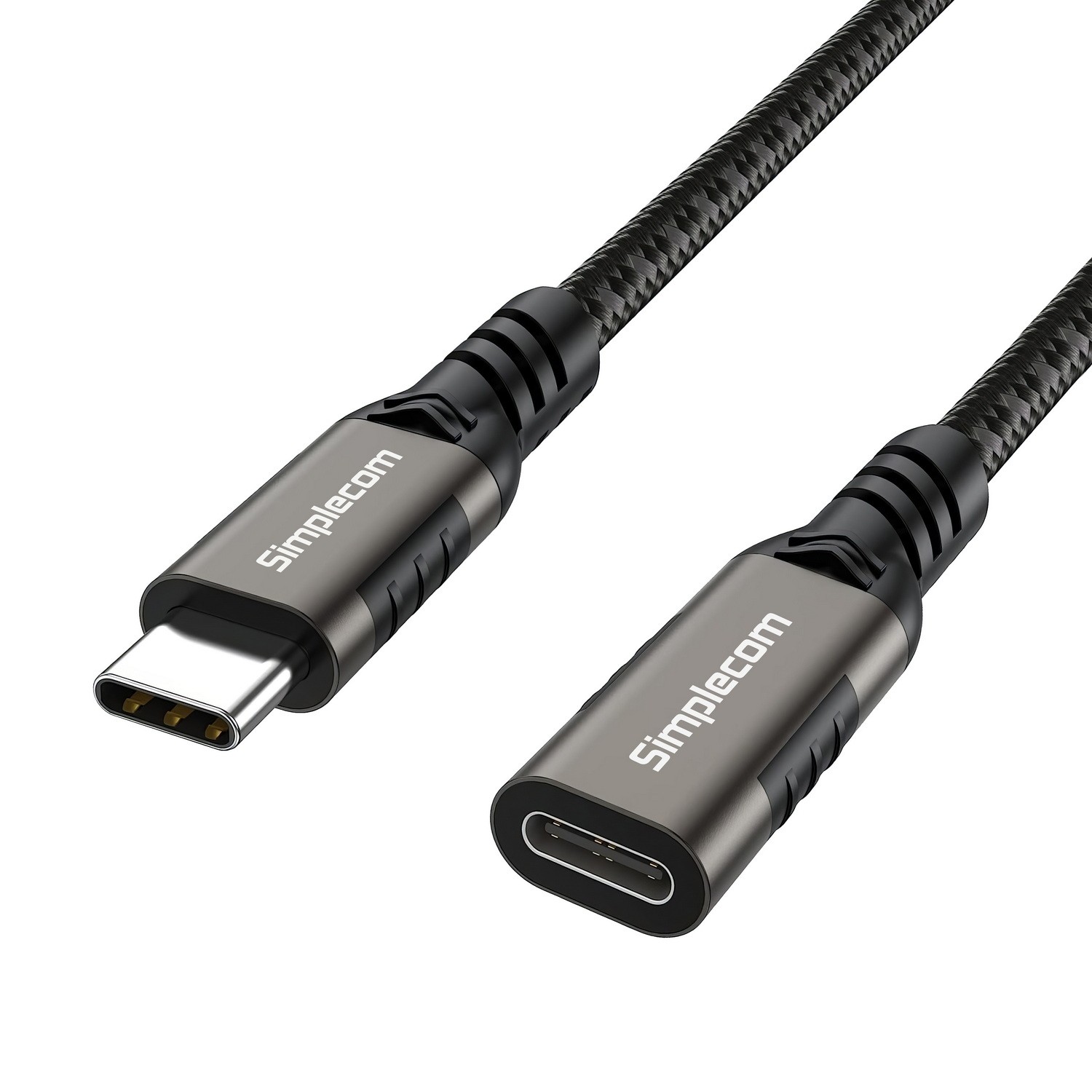 Simplecom CAU620 USB-C Male to Female Extension Cable USB 3.2 Gen2 PD 100W 20Gbps 2M - Image 2