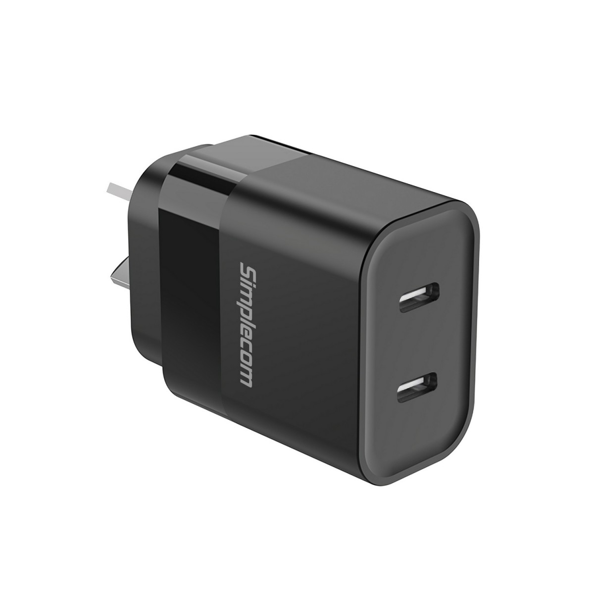 Simplecom CU221 Dual USB-C Fast Wall Charger PD 20W for Phone Tablet - Image 2