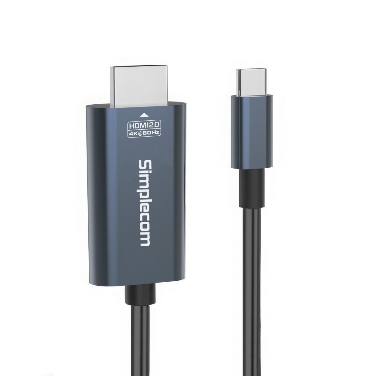 Simplecom DA322 USB-C Type-C to HDMI 2.0 Cable 2M HDCP 4K@60Hz - Image 2