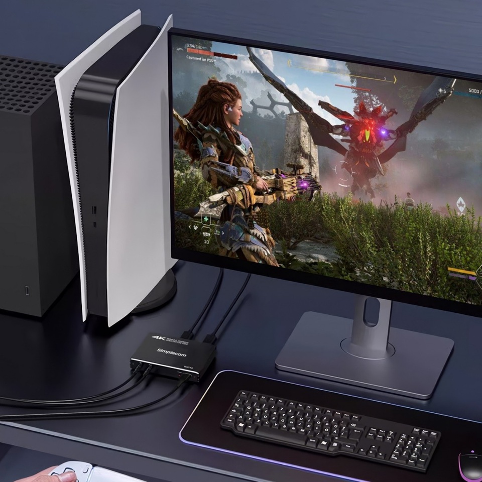 Simplecom DAC10 HDMI 2.0 to USB 4K@60hz Video Capture Card Stream and Record in 4K 60FPS - Image 4