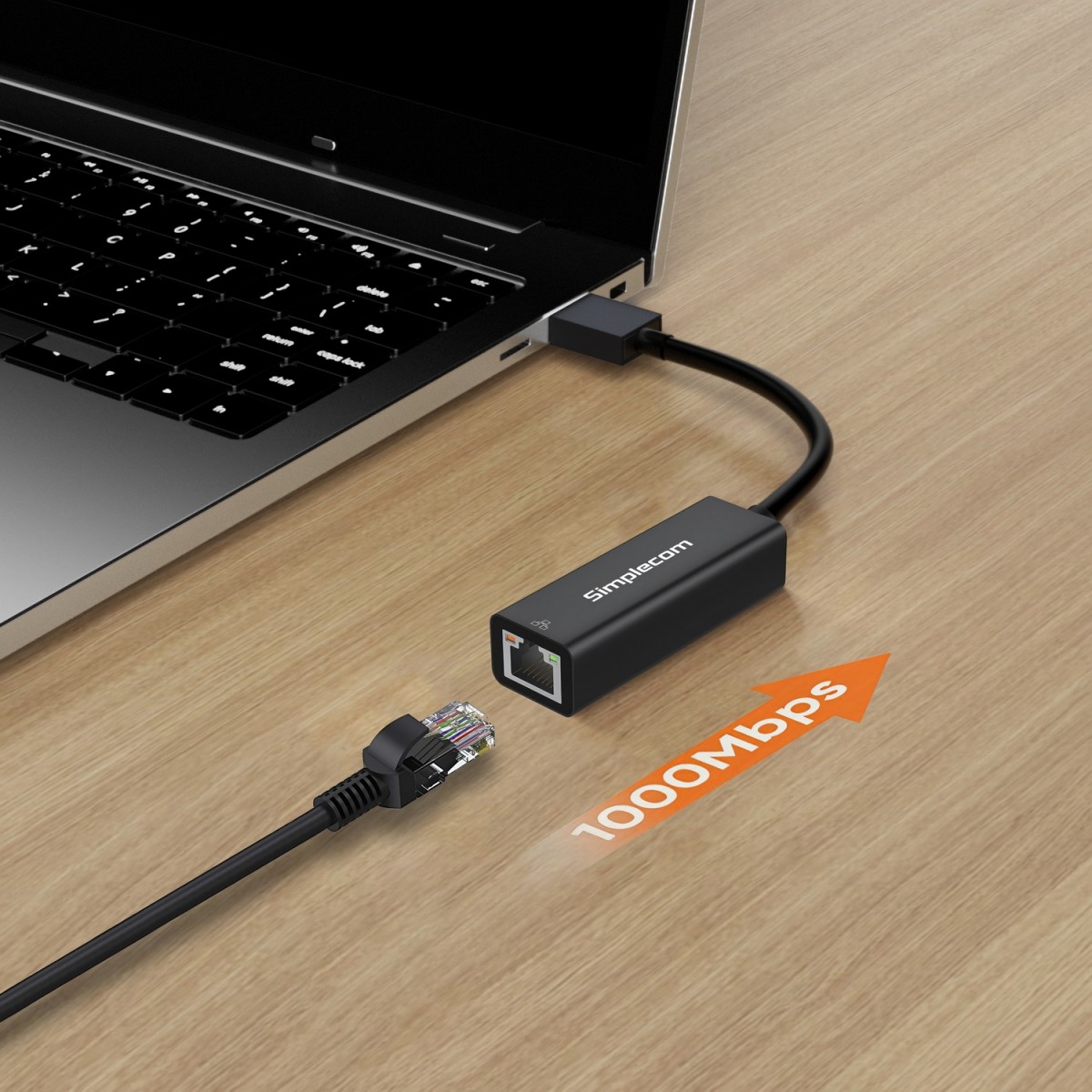 Simplecom NU304 SuperSpeed USB 3.0 to Gigabit Ethernet Network Adapter - Image 3