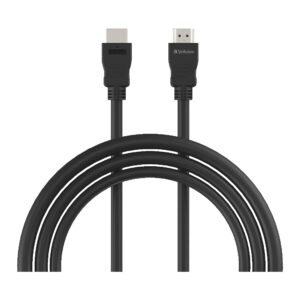 Verbatim HDMI 1.4b Cable 1m - Support 4K FHD, 3D Compatible, Audio Return Channel (ARC) HIgh Performance Premium Cable. Black Colour