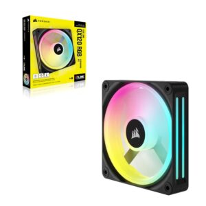 Corsair QX RGB Series, iCUE LINK QX120 RGB, 120mm Magnetic Dome RGB Fan, Expansion Kit