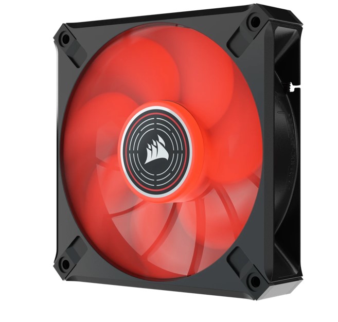 Corsair ML ELITE Series, ML120 LED ELITE, 120mm Magnetic Levitation Red LED Fan with AirGuide, Single Pack (LS) - Image 3