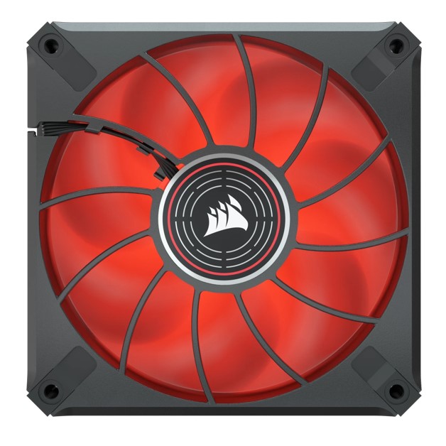 Corsair ML ELITE Series, ML120 LED ELITE, 120mm Magnetic Levitation Red LED Fan with AirGuide, Single Pack (LS) - Image 4