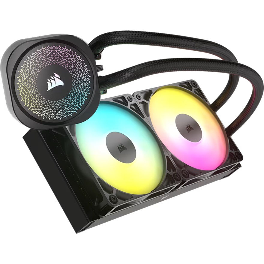 Corsair NAUTILUS 240 RS ARGB Liquid CPU Cooler - Black 240mm Rad, 2x PWM fans, RGB, Copper Cold Plate, 400mm Tubing, Intel & AMD Support - Image 3