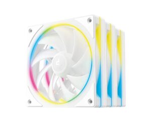 DeepCool FL12 SE WH 3 Pack 120mm Performance ARGB Fans , Hydro Bearing 120×120×25 mm(L×W×H)