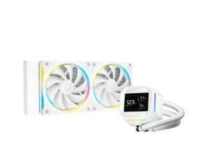 DeepCool LM240 WH ARGB Liquid Cooler With Mini LCD Screen IntelLGA1851/1700/1200/1151/1150/1155 AMDAM5/AM4