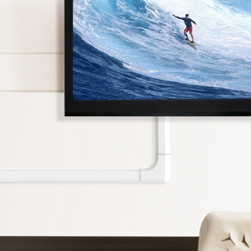 Brateck Plastic Cable Cover - 250mm Material: Polyvinyl Chloride(PVC) Dimensions 60x20x250mm - Black (LS) - Image 2