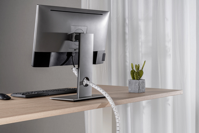 Brateck 25mm/1' Diameter Coiled Tube Cable Sleeve Material Polyethylene(PE) Dimensions 1000x25mm - White (LS) - Image 4