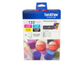 Brother LC-133 Photo Value Pack 1X Black 1XCyan 1XMagenta 1XYellow + 40 Sheets Photo Paper