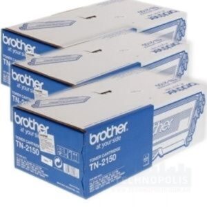 Brother TN-2150 Mono Laser Toner Cartridge Triple pack -HL-2140/2142/2150N/2170W, DCP-7040, MFC-7340/7440N/7840W- up to 2600 pages