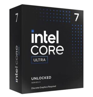 Intel Core Ultra 7 Processor 265KF LGA1851 (30M Cache, Up to 5.50 GHz)(15th Gen)   Please note: No CPU Cooler Included