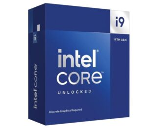 (LS)Intel i9 14900KF CPU 4.4GHz (6.0GHz Turbo) 14th Gen LGA1700 24-Cores 32-Threads 36MB 125W Graphic Card Required Unlocked Retail Raptor Lake no Fan