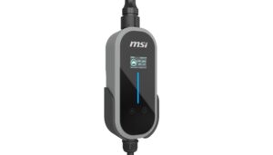 MSI Portable EV Charger Grey Ezgo 10A+15A+Home kit, Single Phase, 230V, 1PH, 2.3KW & 3.4KW, 5M Type 2 Charging gun, 1.8'LCD, IP66, 1.5T, Bluetooth