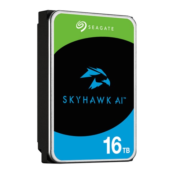 Seagate 16TB 3.5' SkyHawk AI Surveillance, SATA 6Gb/s, CMR, max. DTR 285/272mb, HDD, 512MB Cache, 7200RPM, 5Years Warranty - Image 3