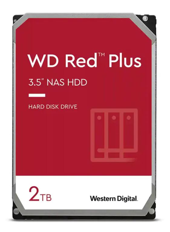 Western Digital 2TB WD Red Plus NAS Hard Drive 3.5-Inch -Transfer Rate up to 215MB/s -5640 RPM -Cache Size 512MB -3-Year Limited Warranty WD20EFPX - Image 2