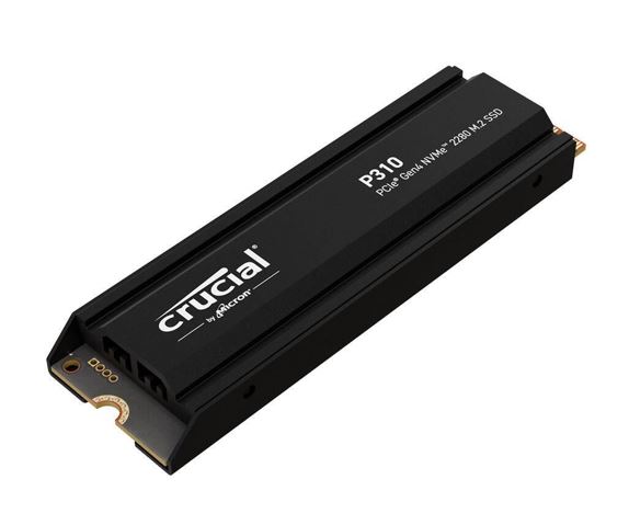 Crucial P310 1TB Gen4 2280 NVMe SSD w Heatsink 7100/6000 MB/s R/W 220TBW 1000K/1200K IOPS 1.5M hrs MTTF Full-Drive Encryption M.2 PCIe4 5yrs - Image 3