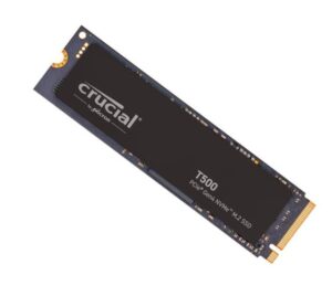 Crucial T500 2TB Gen4 NVMe SSD - 7400/7000 MB/s R/W 1200TBW 1440K IOPs 1.5M hrs MTTF Acronis True Image Creative Cloud for PS5 ~MZ-V8P2T0BW