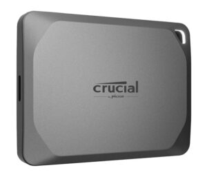 Crucial X9 Pro 4TB External Portable SSD ~1050MB/s USB-C Durable Rugged Shock Drop Water Dust Sand Proof for PC MAC PS5 Xbox Android iPad Pro