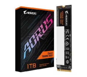 GIGABYTE AORUS Gen4 7000E 1TB NVMe SSD – PCIe 4.0 x4 M.2 2280 Internal SSD, Up to 7100 MB/s Read & 6100 MB/s Write, High-Performance Storage