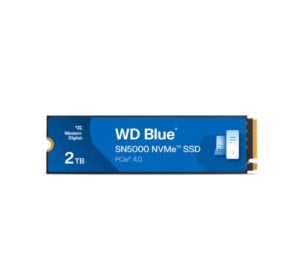 Western Digital WD Blue SN5000 NVMe™ 2TB SSD M.2 2280, 5,150MB/s R 4,850MB/s W, 650K IOPS R / 770K IOPS W, PCIe Gen4 x4, 5-Y Warranty (LS)
