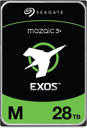 Seagate Exos M 28TB, Enterprise Internal Hard Drive HDD 3.5', 6GB/s, SATA 7200RPM, 512MB, 5YR WTY