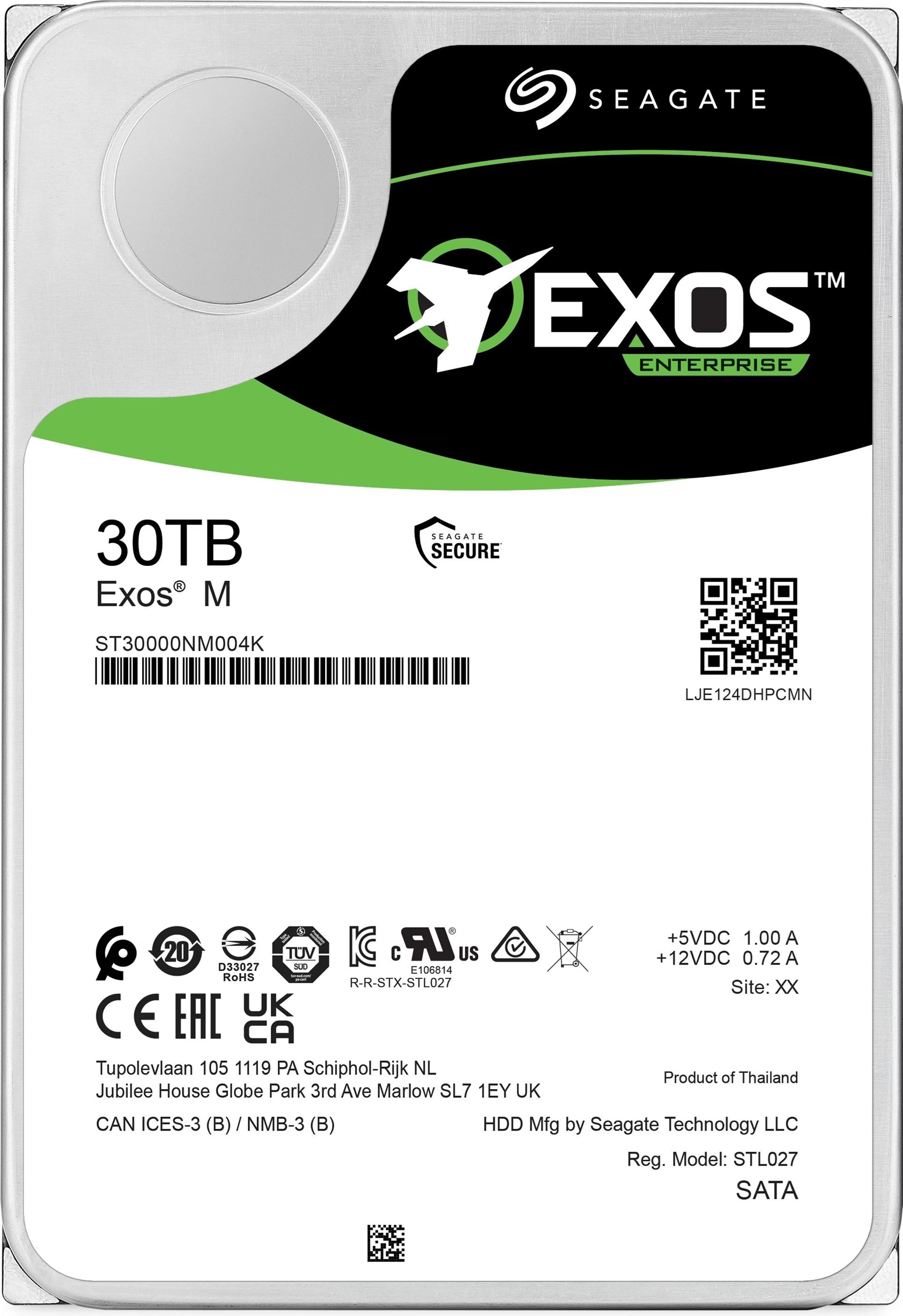 Seagate Exos M 30TB, Enterprise Internal Hard Drive HDD 3.5', 6GB/s, SATA 7200RPM, 512MB, 5YR WTY - Image 4