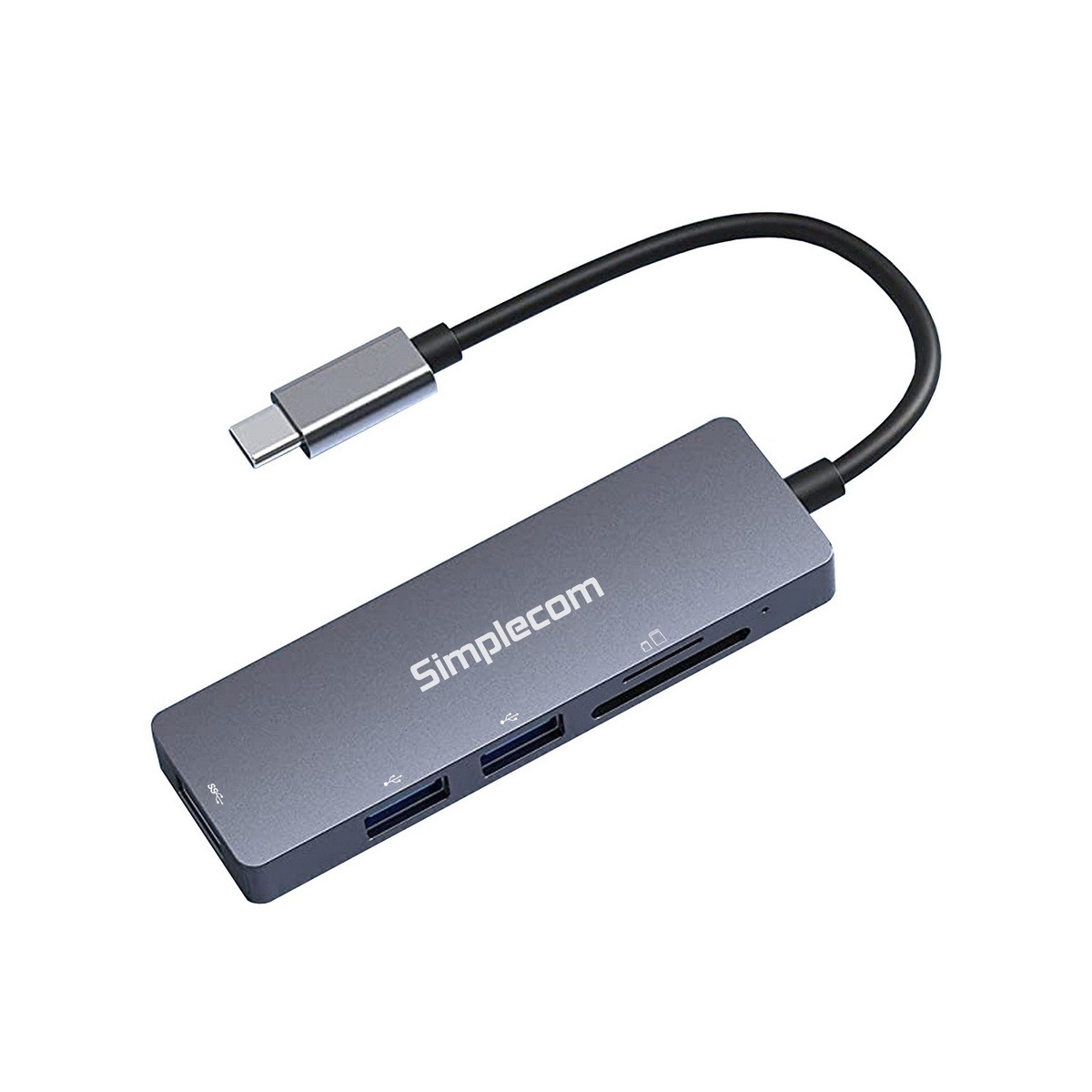 Simplecom CH255 USB-C 5-in-1 Multiport Adapter 3-Port USB-A Hub with SD MicroSD Card Reader - Image 3