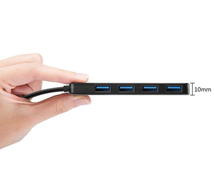 Simplecom CH340 Compact USB-C to 4 Port USB-A Hub USB 3.2 Gen1 - Image 3