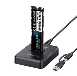 Simplecom SD511 M.2 SSD Docking Station NVMe and SATA Dual Protocol USB 3.2 Gen 2 10Gbps USB-C interface compliant with USB 3.2 Gen 2 standard