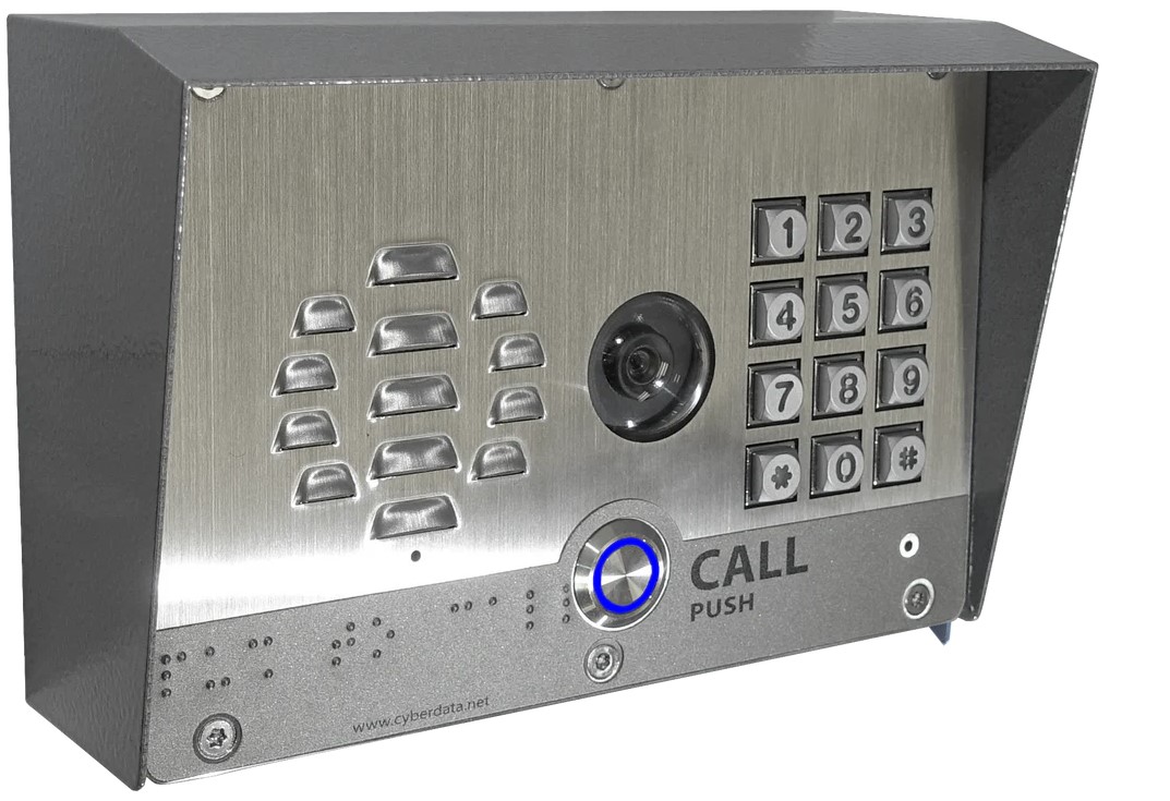 Cyberdata 011215 Outdoor Shroud, 2X for outdoor backboxes gives the added protection from environmental elements, Corrosion resistant aluminum 5052 - Image 3