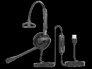 Fanvil HT301-U USB Mono Headset - OverThe Head Design, Suit For Small Office, Home Office (SOHO) Or Call Center Staff - USB Connection EOS