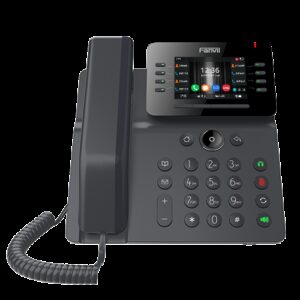 Fanvil V64 Prime Busines Phone, 3.5' Color Screen, Built in WiFi & BT, Dual Gigabit Ports, PoE, 12 Lines, SBC Ready, 2 Year WTY