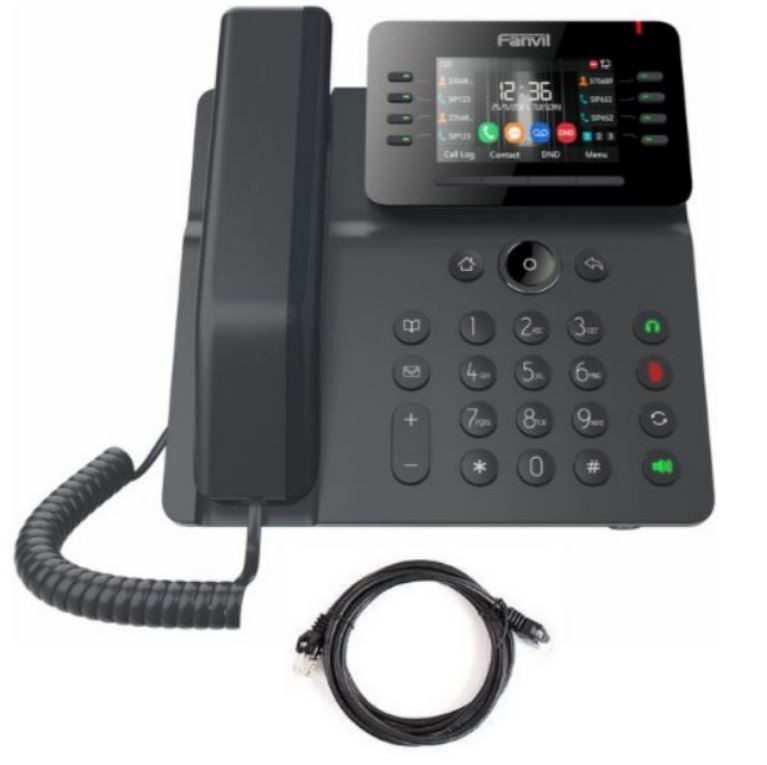 Fanvil V64 Prime Busines Phone, 3.5' Color Screen, Built in WiFi & BT, Dual Gigabit Ports, PoE, 12 Lines, SBC Ready, 2 Year WTY - Image 4