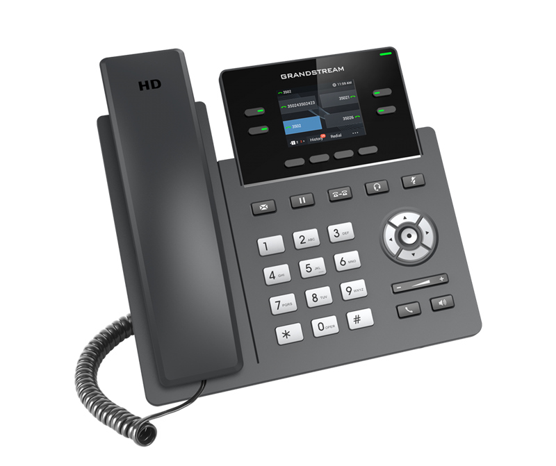 Grandstream GRP2612 4 Line IP Phone, 2 SIP Accounts, 320x240 Colour Screen, HD Audio, Includes PSU *LAST STOCK* - Image 2