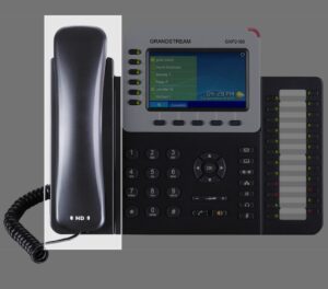 Spare Handset for *LS Grandstream GXP2160 6 Line IP Phone, 6 SIP Accounts,  480x272 Colour LCD, Dual GbE, 5 program keys, 24 BLF keys, Built-In Blueto