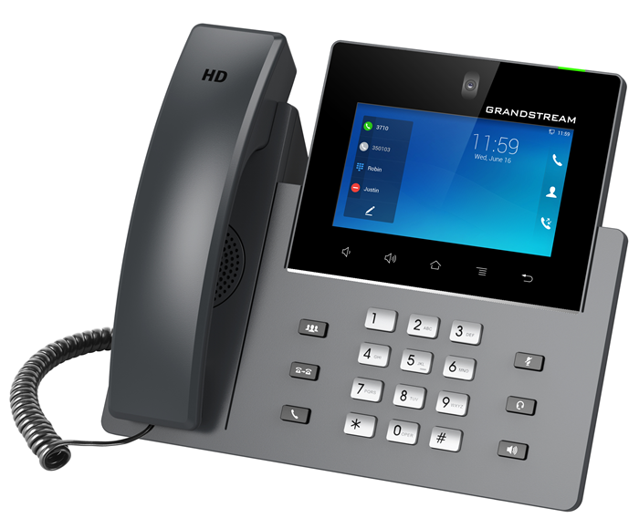 Grandstream GXV3450 16 Line Android IP Phone, 16 SIP Accounts, 1280 x 800 Colour Touch Screen, 2MB Camera, Built In Bluetooth+WiFi, Powerable Via POE - Image 2