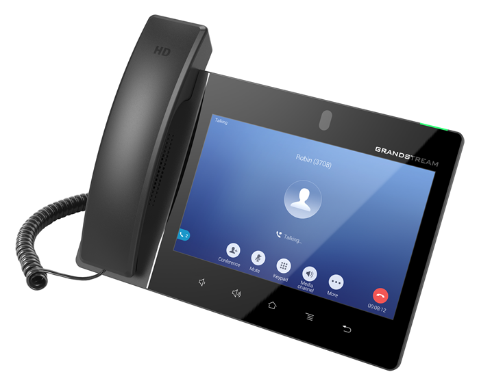 Grandstream GXV3480 16 Line Android IP Phone, 16 SIP Accounts, 1280 x 800 Colour Touch Screen, 2MB Camera, Built In Bluetooth+WiFi, Powerable Via POE - Image 2