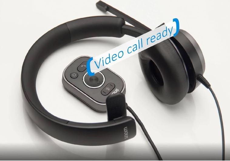 SNOM A330M Over-Ear USB-A Mono Headset, Passive Noise Cancellation, Black, USB/RJ9/3.5 Jack Cable with Call Control, Soft PU Leather - Image 4