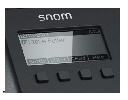 SNOM D120 2 Line IP Phone, Entry-level, 132 x 64px display with backlight, POE, Wall mountable - Image 2