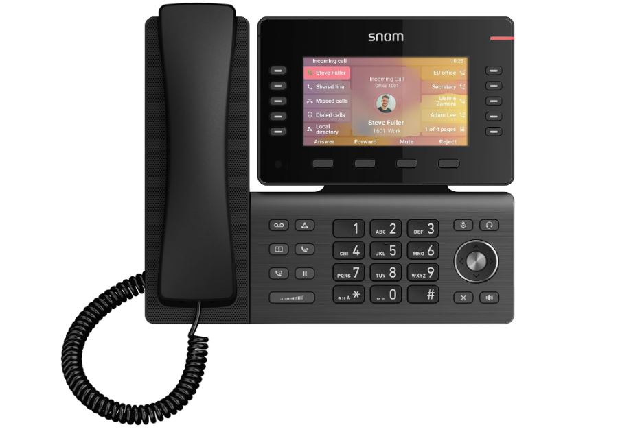 SNOM D865 Large tiltable 5 inch IPS colour display 2x USB 2.0 high speed connection 10 programmable function keys Dual-band Wi-Fi and Bluetooth - Image 3