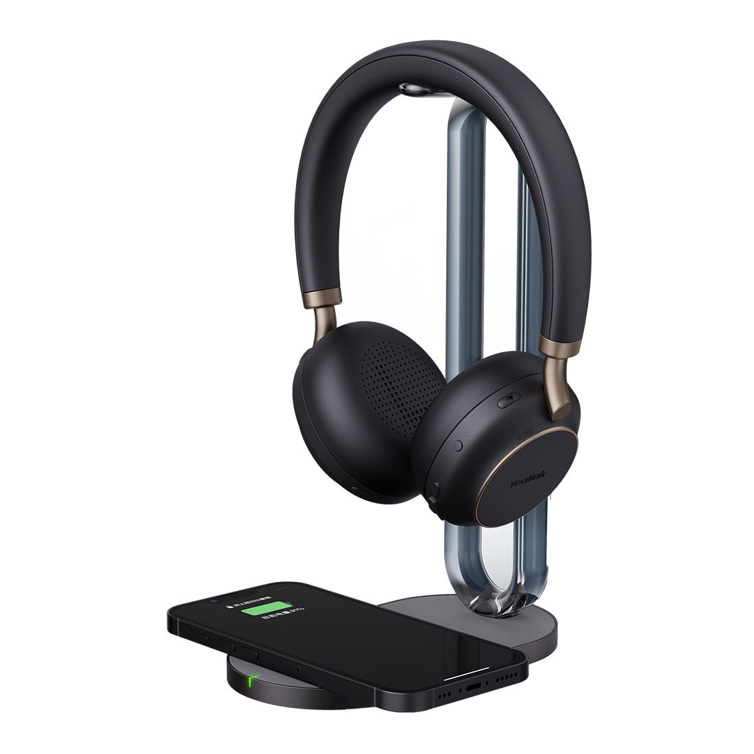 Yealink BH76 Bluetooth Stereo Headset, UC, USB-C, Microsoft Teams & UC Certified, ANC, Charging Stand, Retractable 5 Microphone, 35 Hours *EOS* - Image 2