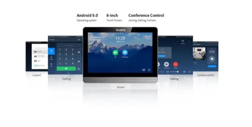 Yealink CTP18 Teams Collaboration Touch Panel, Annotation on Shared Content, Conference Control, Flexible Deployment, 8-Inch Touch Screen - Image 2