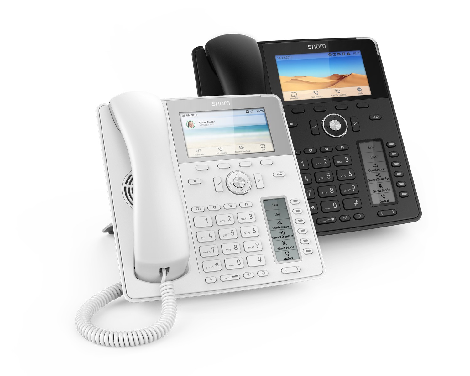 SNOM D785 IP Phone White, High-resolution 4.3 Zoll TFT colour display, 24 freely programmable function keys, Bluetooth, USB headset compatible - Image 3